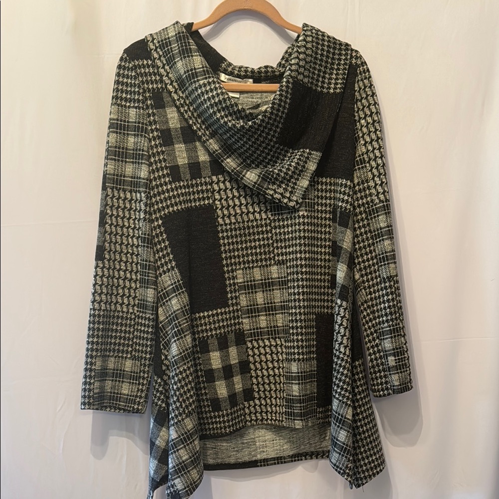 Plaid Patchwork Women's Sweater